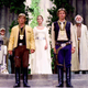 The medal ceremony at the end of star wars.